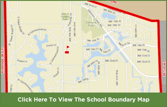 Riverglades Elementary - School Boundary Map
