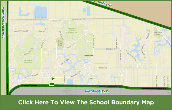Westglades Middle School - School Boundary Map